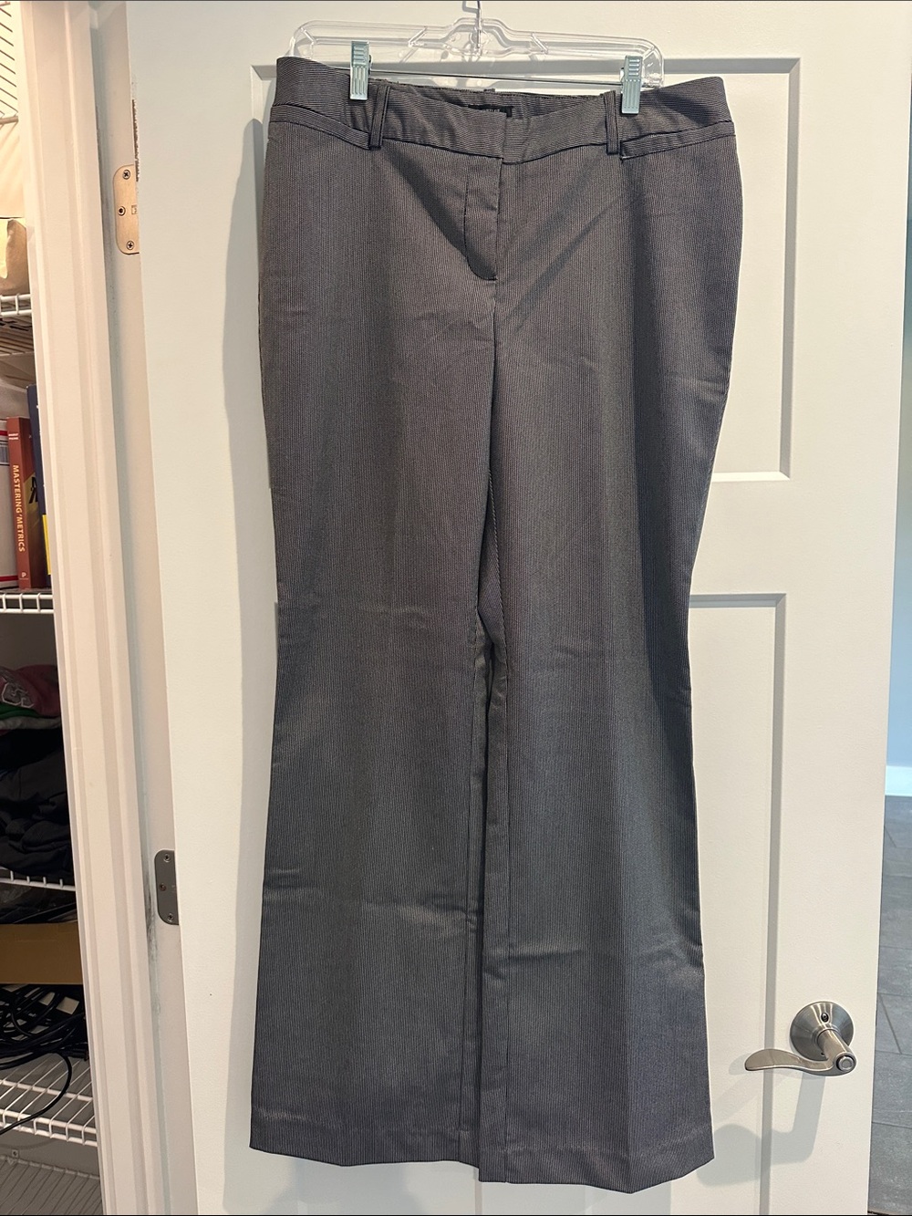 Worthington Curvy fit trouser leg Women's Gray Dress Pants
